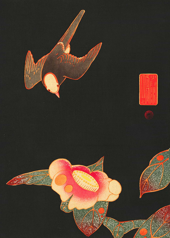 Swallow and Camellia