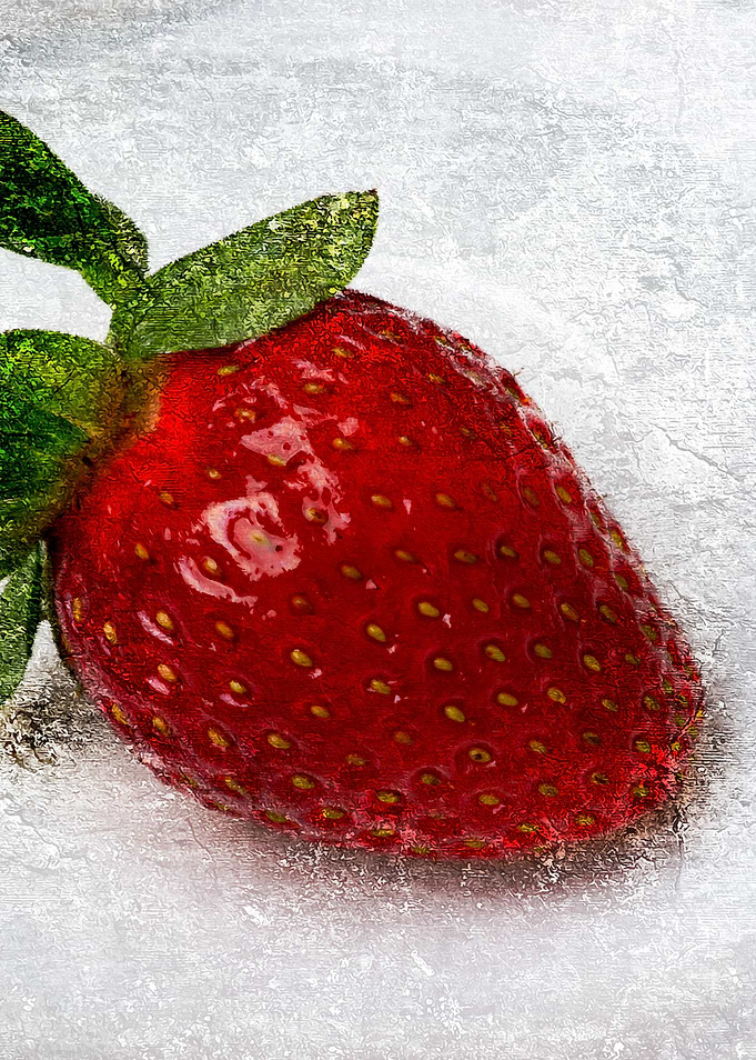 Red Strawberry On A Plate