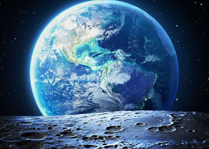 Earth From Space Stars Moo