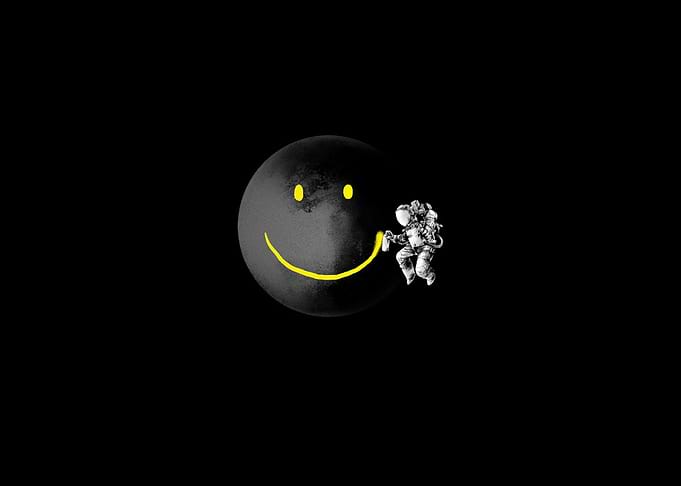 Artistic Moon Astronaut