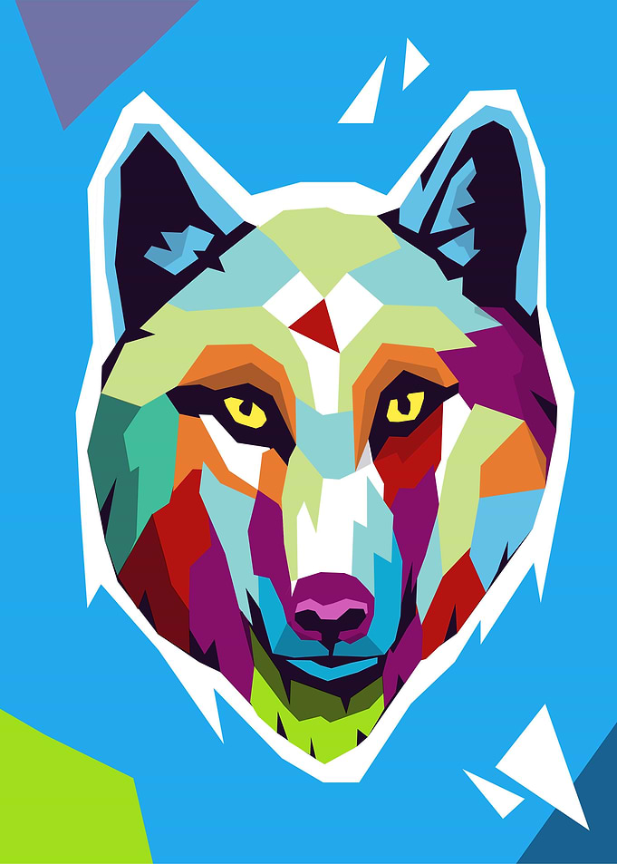 WOLF POP ART