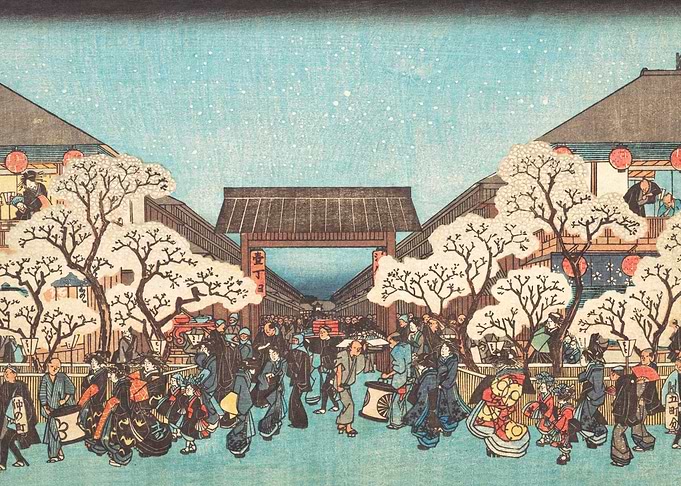 Yoshiwara Yo Zakura no Zu