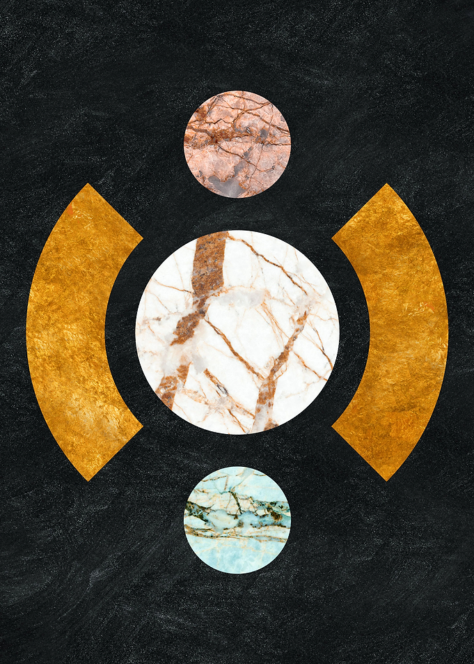 abstract gold art