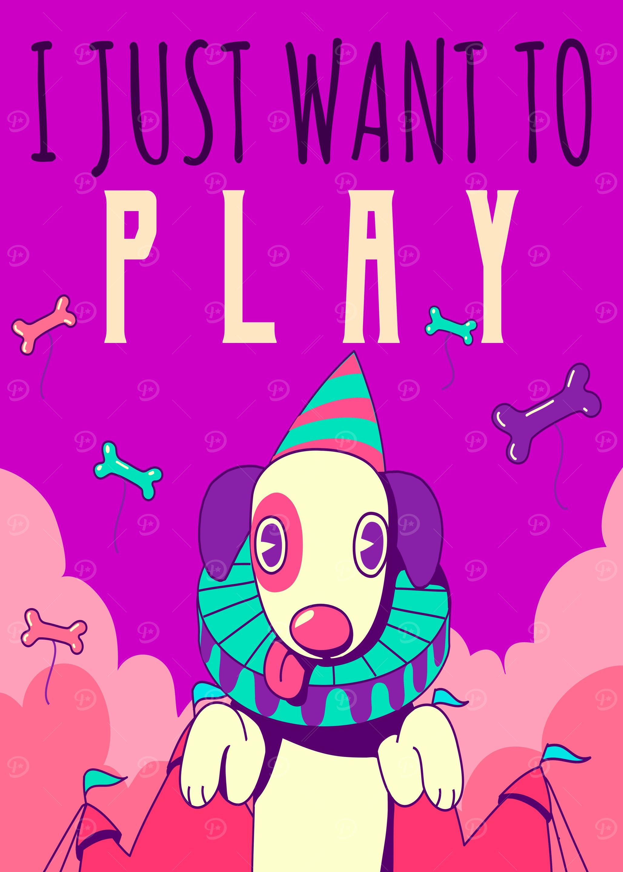 Funny Dog want to Play
