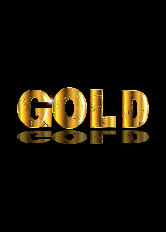 Gold Text On Black