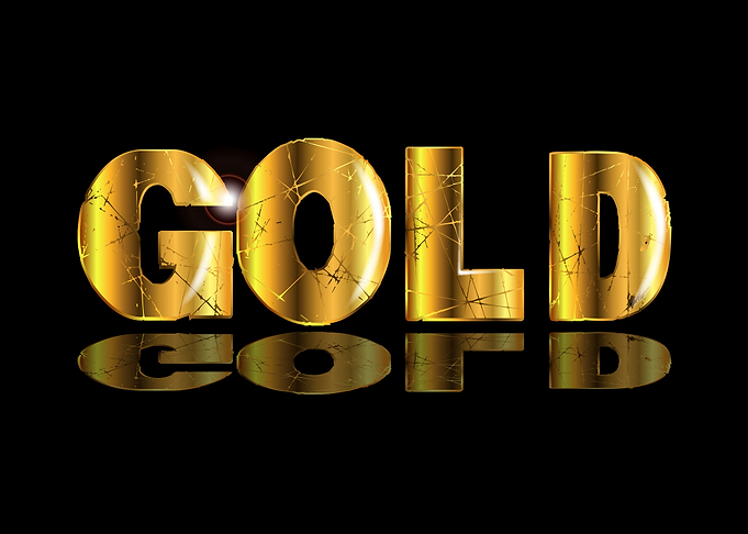 Gold Text On Black