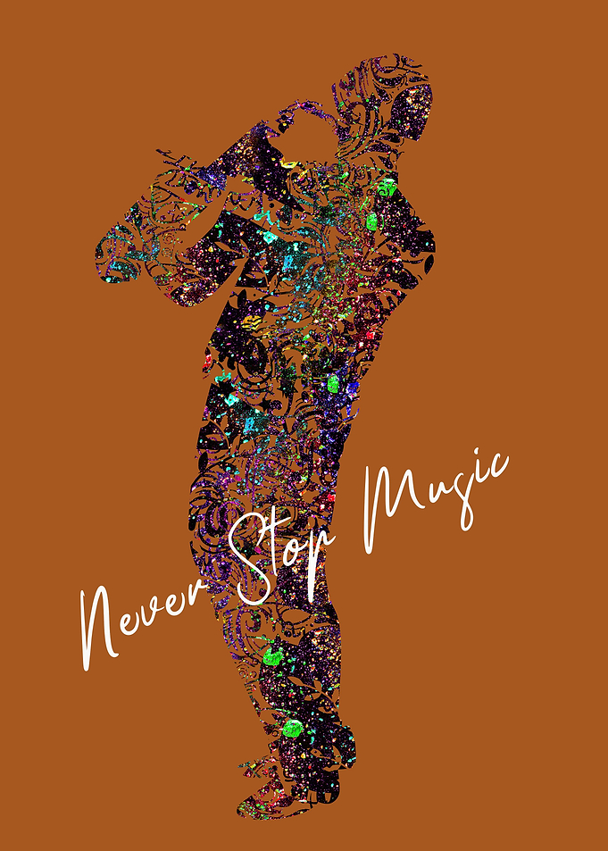 never stop music art
