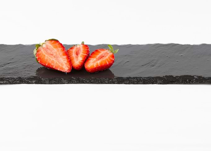 Three strawberries