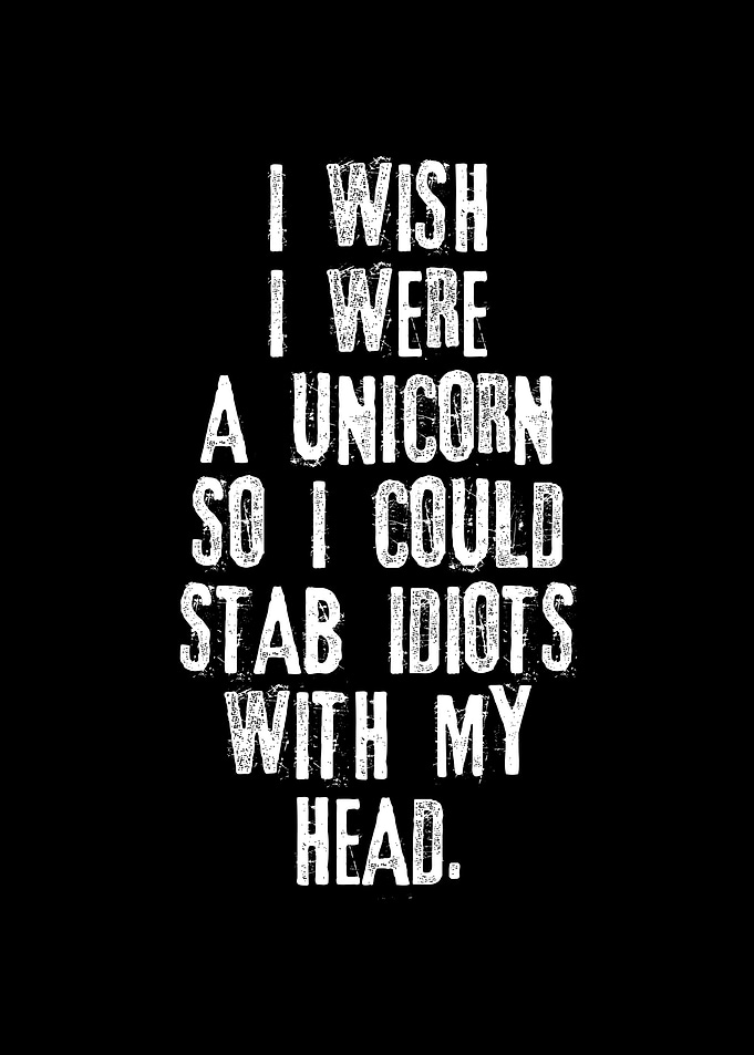Rude Funny Quotes Unicorn