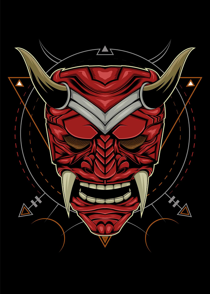 japanese mask vector