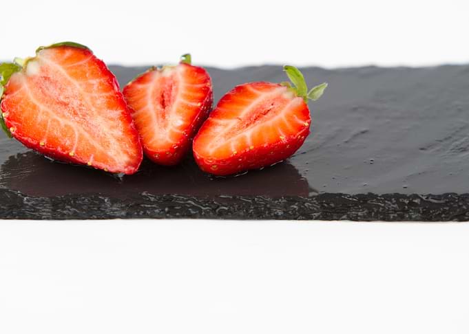 Three strawberries