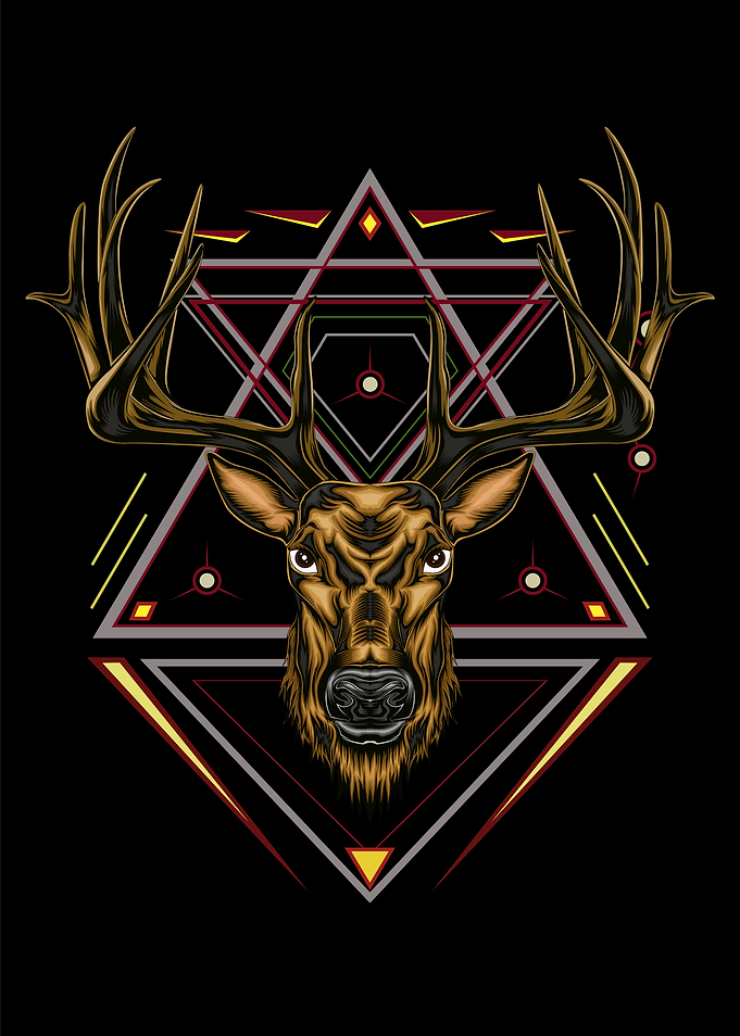 Vector Deer head logo