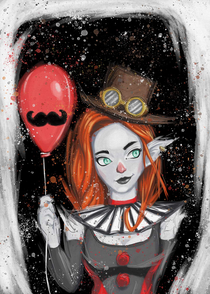 Steampunk Elf Clown