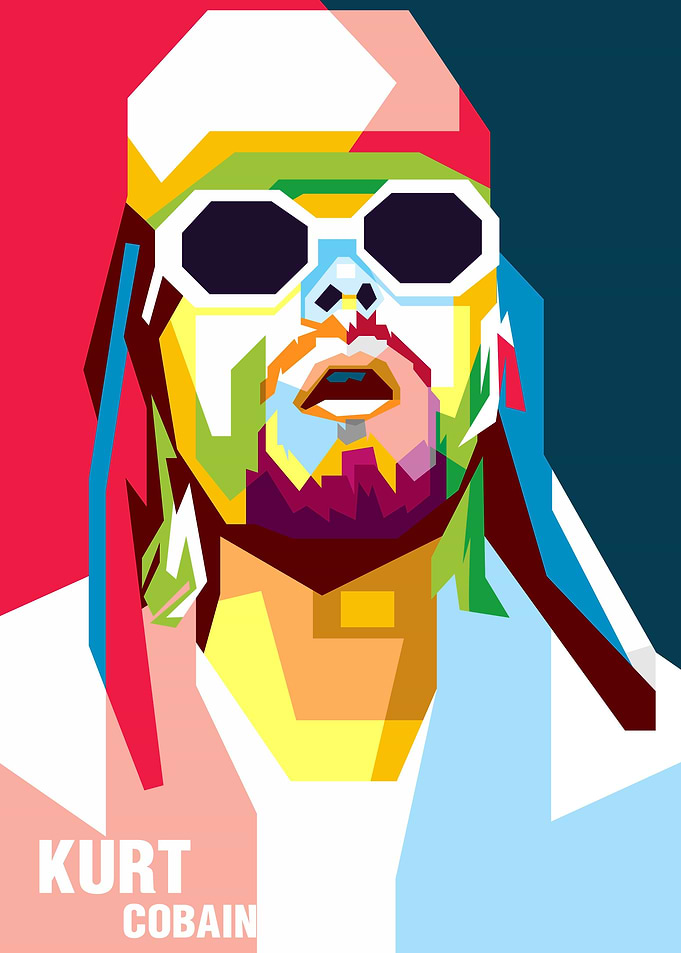 KURT CAP POPART POSTER