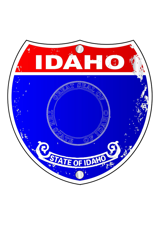 Idaho Flag Sign