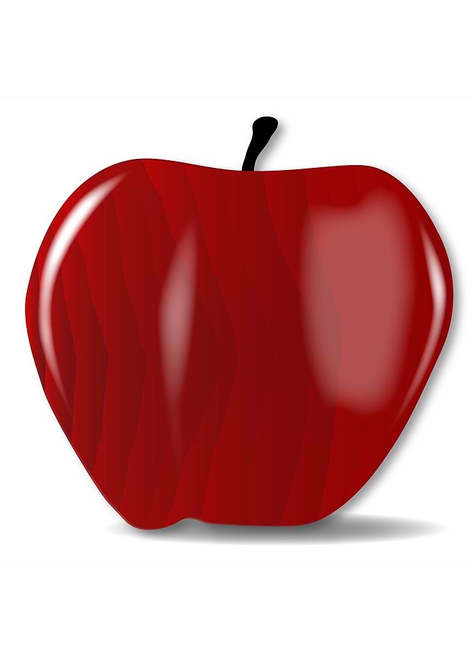 Wooden Red Apple