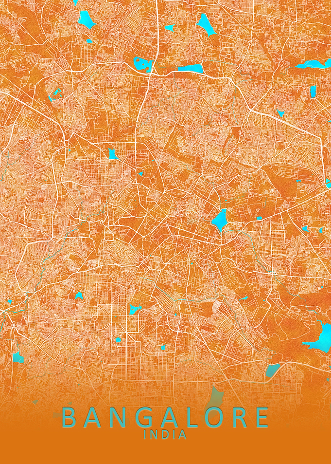 Bangalore India City Map
