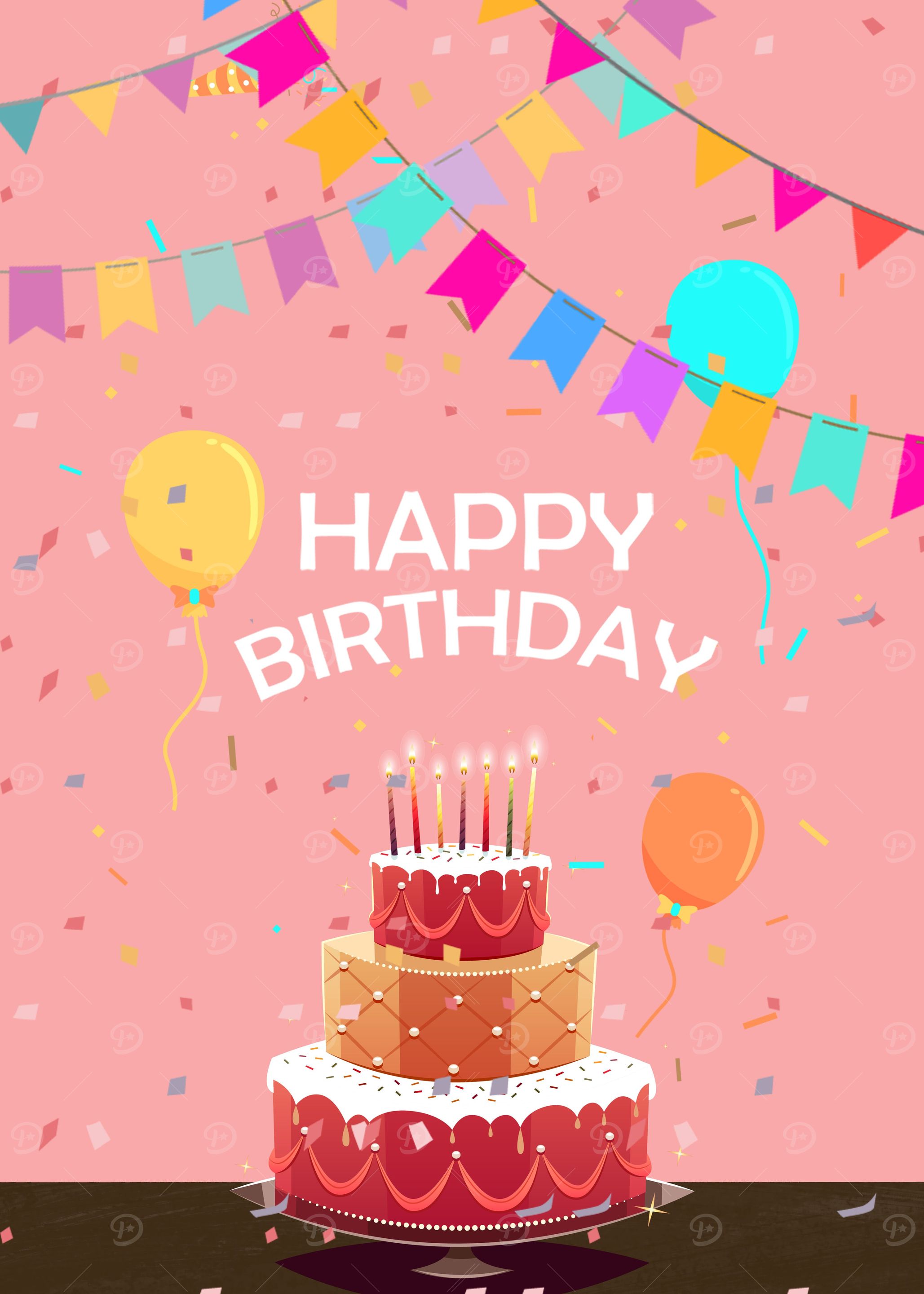 Happy Birthday Cake Pie