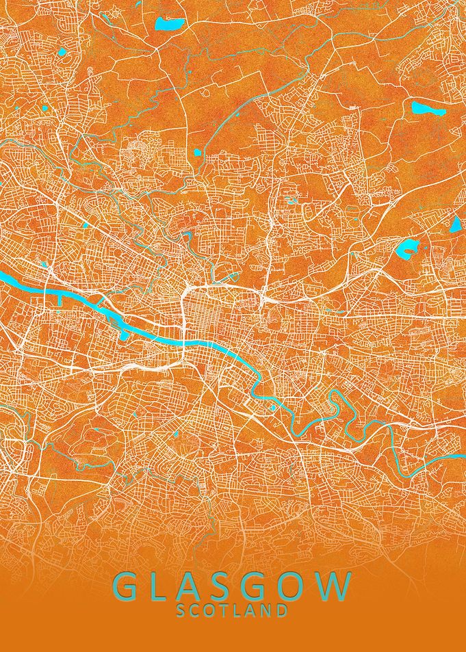 Glasgow Scotland City Map
