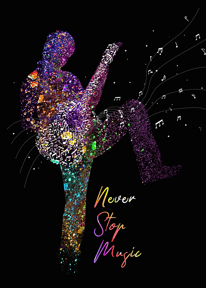 never stop music flash