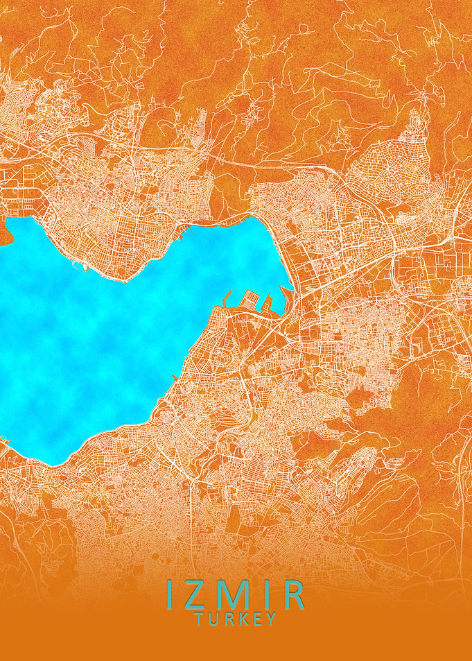 Izmir Turkey City Map