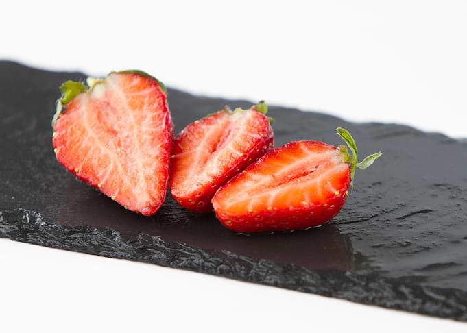 Three strawberries