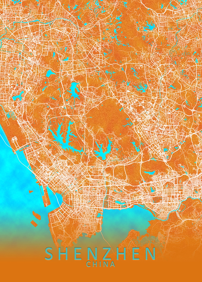 Shenzhen China City Map
