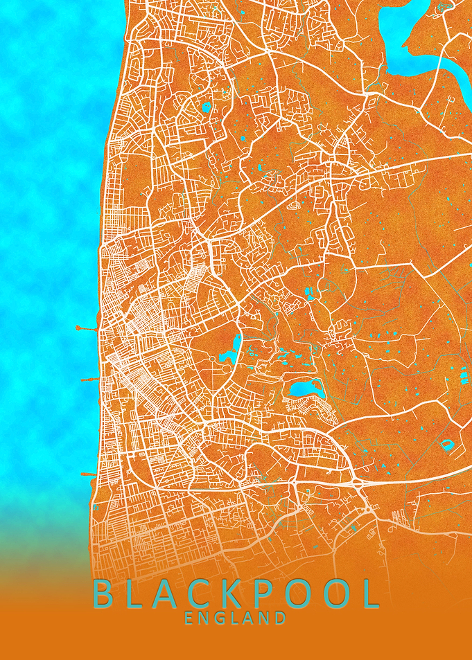 Blackburn England City Map