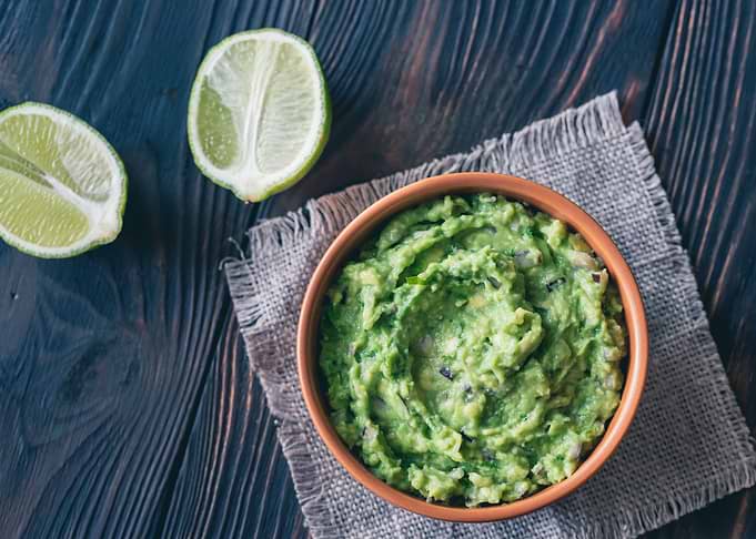 Bowl of guacamole