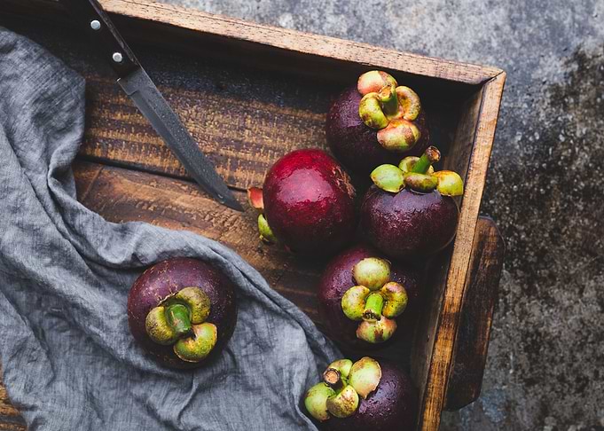 Fresh mangosteens