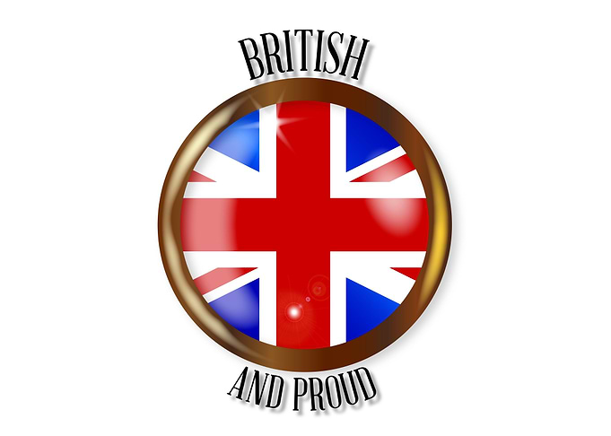 British Proud Flag Button