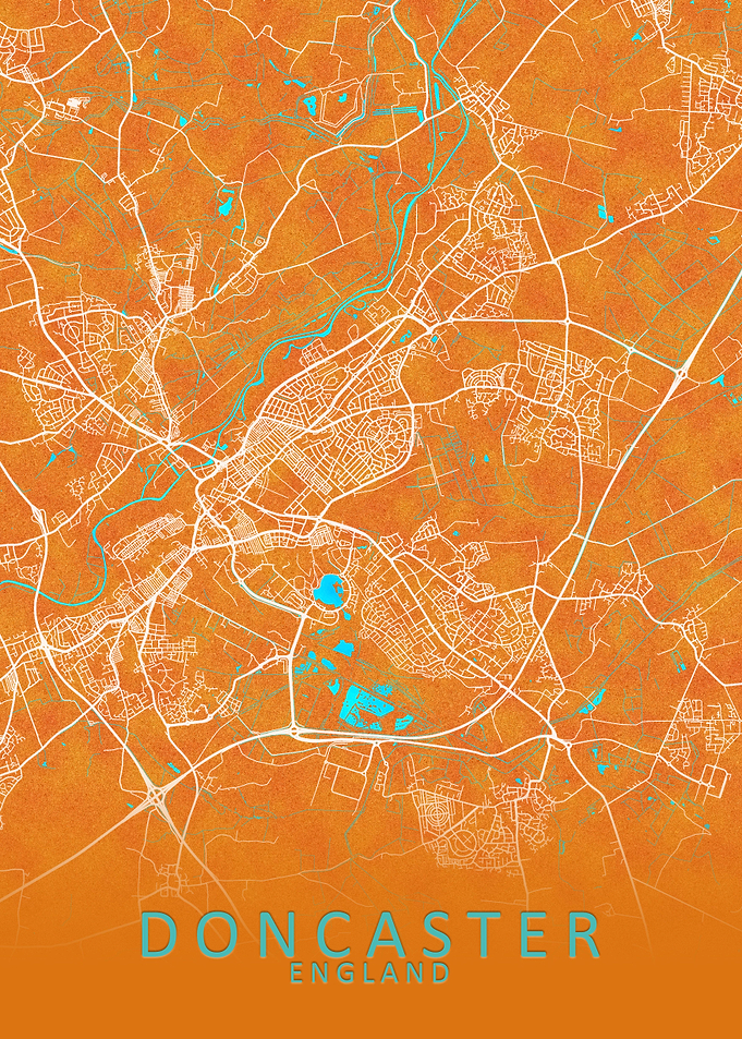 Doncaster England City Map