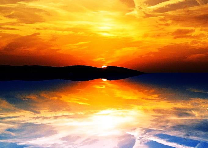 Sunset Sea Nature