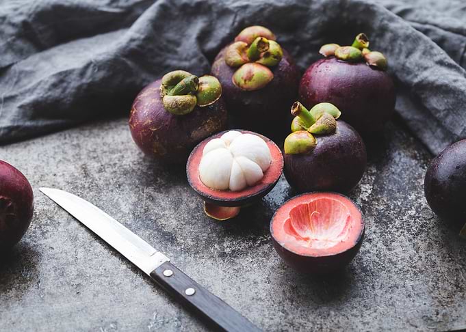 Fresh mangosteens