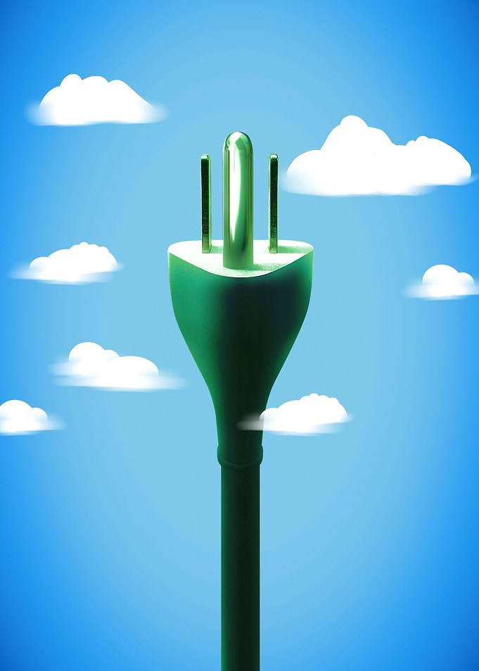 US power plug in sky