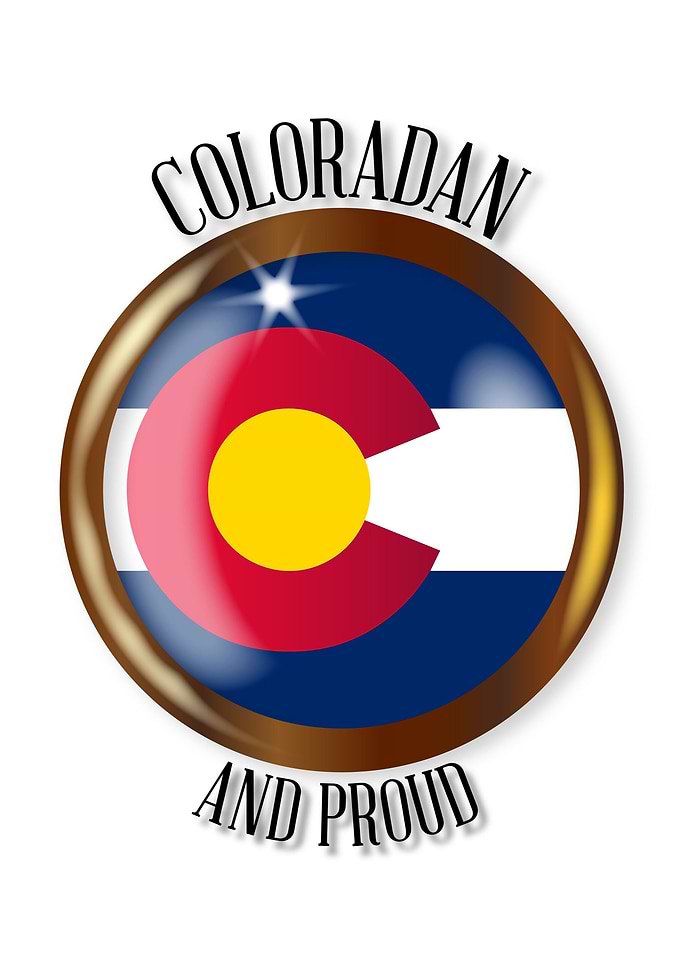 Colorado Proud Flag Button