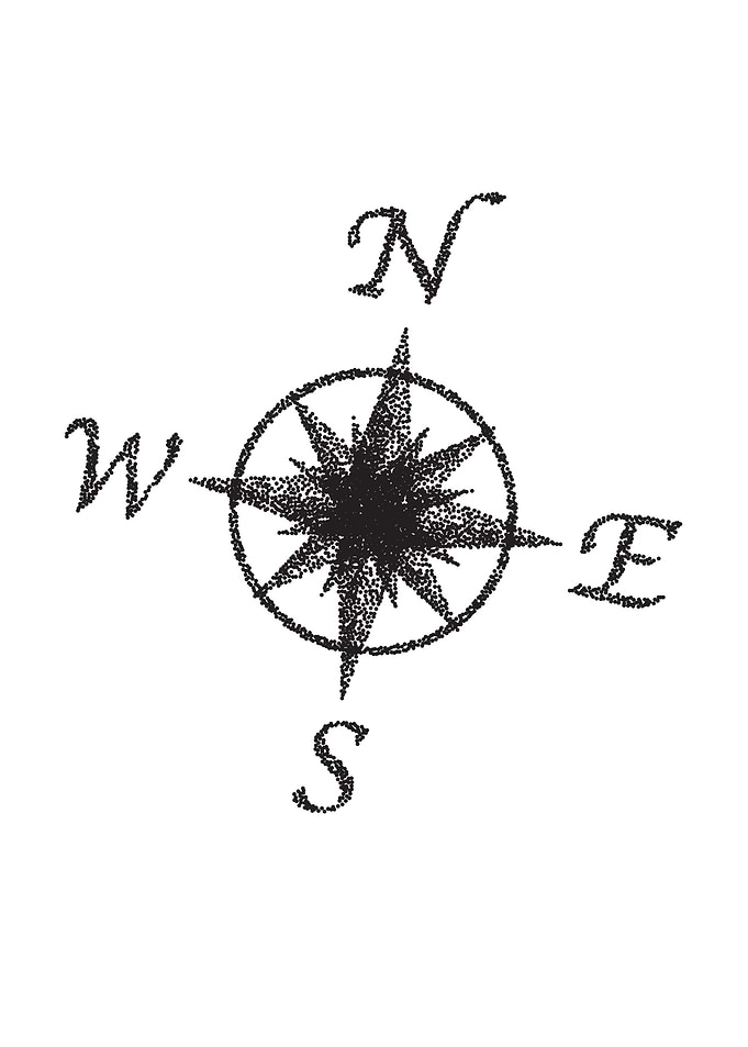 Stipple Compass Face