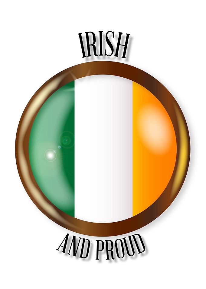 Irish Proud Flag Button