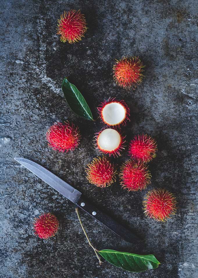 Fresh rambutans