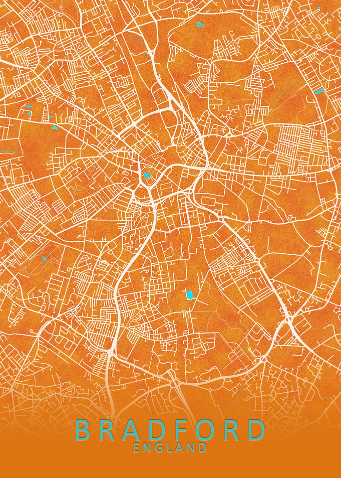 Bradford England City Map