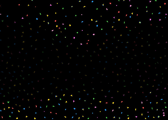 Black And Confetti Party