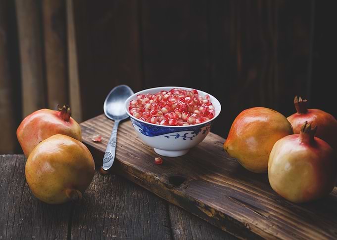 Fresh pomegranates