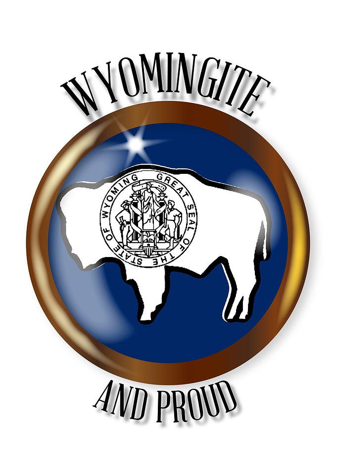 Wyoming Proud Flag Button