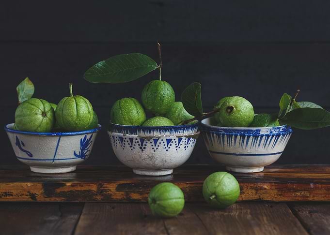 Fresh guavas