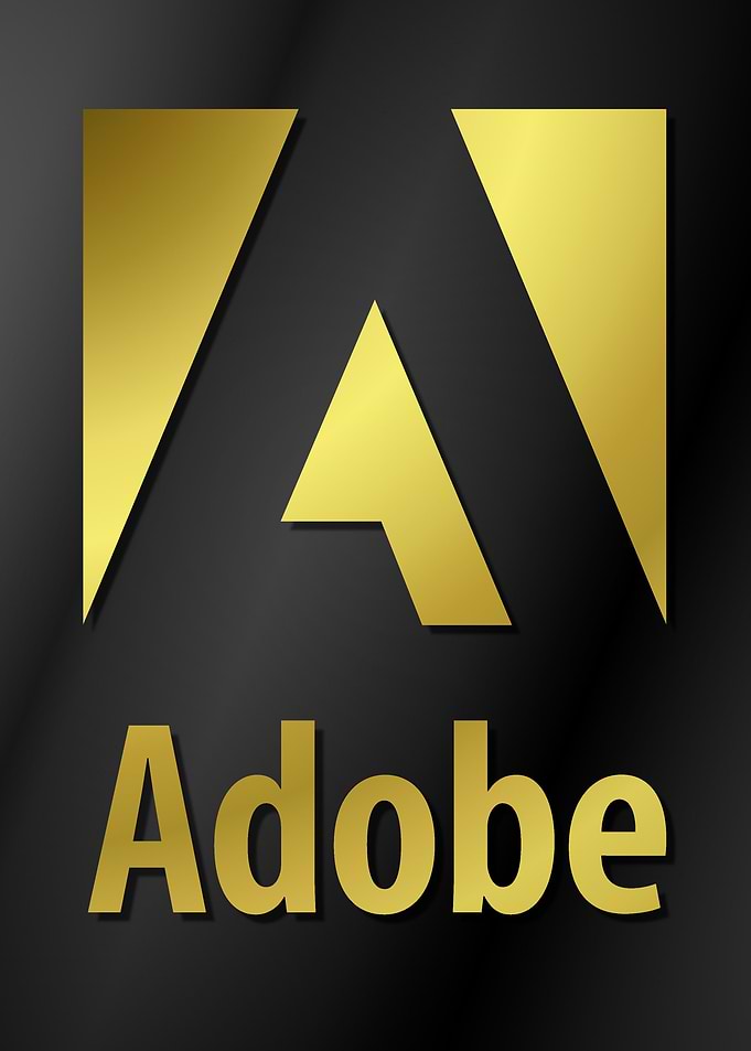 Adobe logo gold