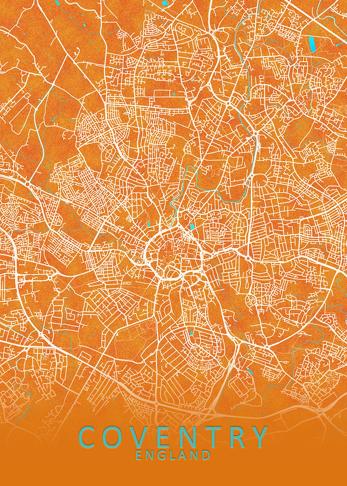 Coventry England City Map