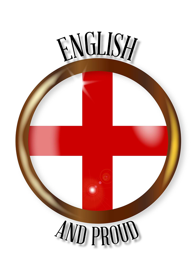 English Proud Flag Button