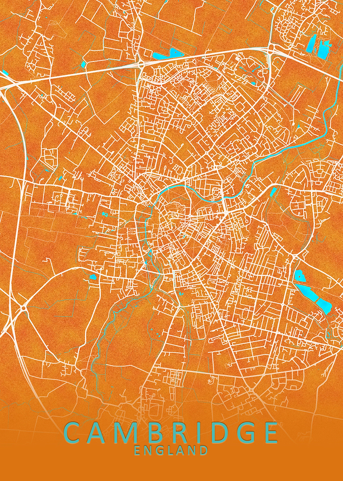Cambridge England City Map