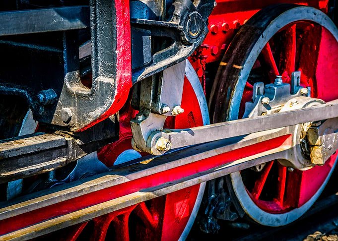 Train Wheels Rods Gear