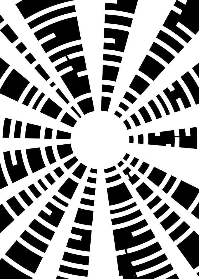 Circle Black And Grid